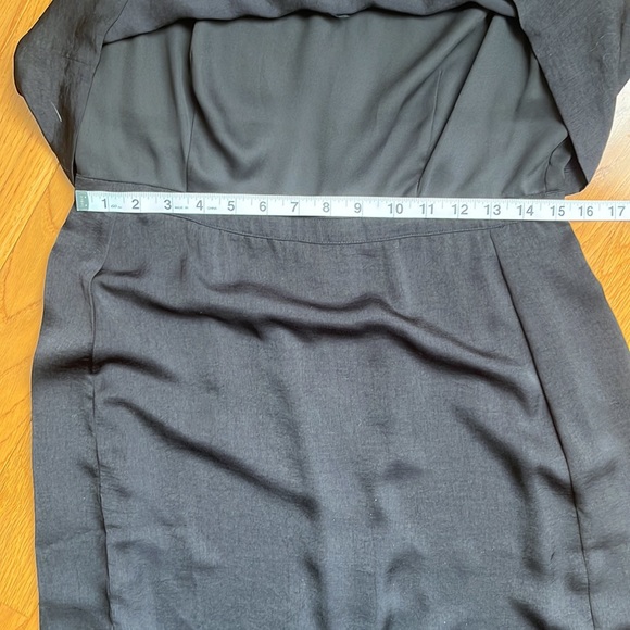 Madewell EUC Luminous Overlay Black Midi Dress Size 10 - Picture 8 of 10